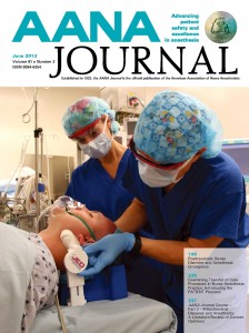 June 2013 - Hypnoz Makes the Cover of the American Association of Nurse Anesthetists